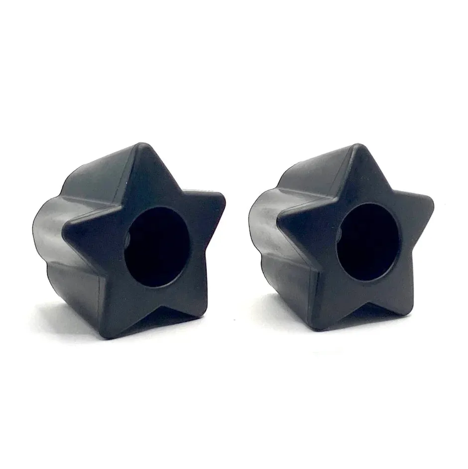 ★ Twinkle Toes Bolt-On Star Stops - BLACK