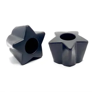 ★ Twinkle Toes Bolt-On Star Stops - BLACK