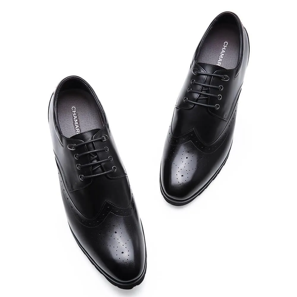 10 CM / 3.94 Inches Taller - CMR CHAMARIPA Height Increasing Dress Shoes That Make Men Taller 10CM