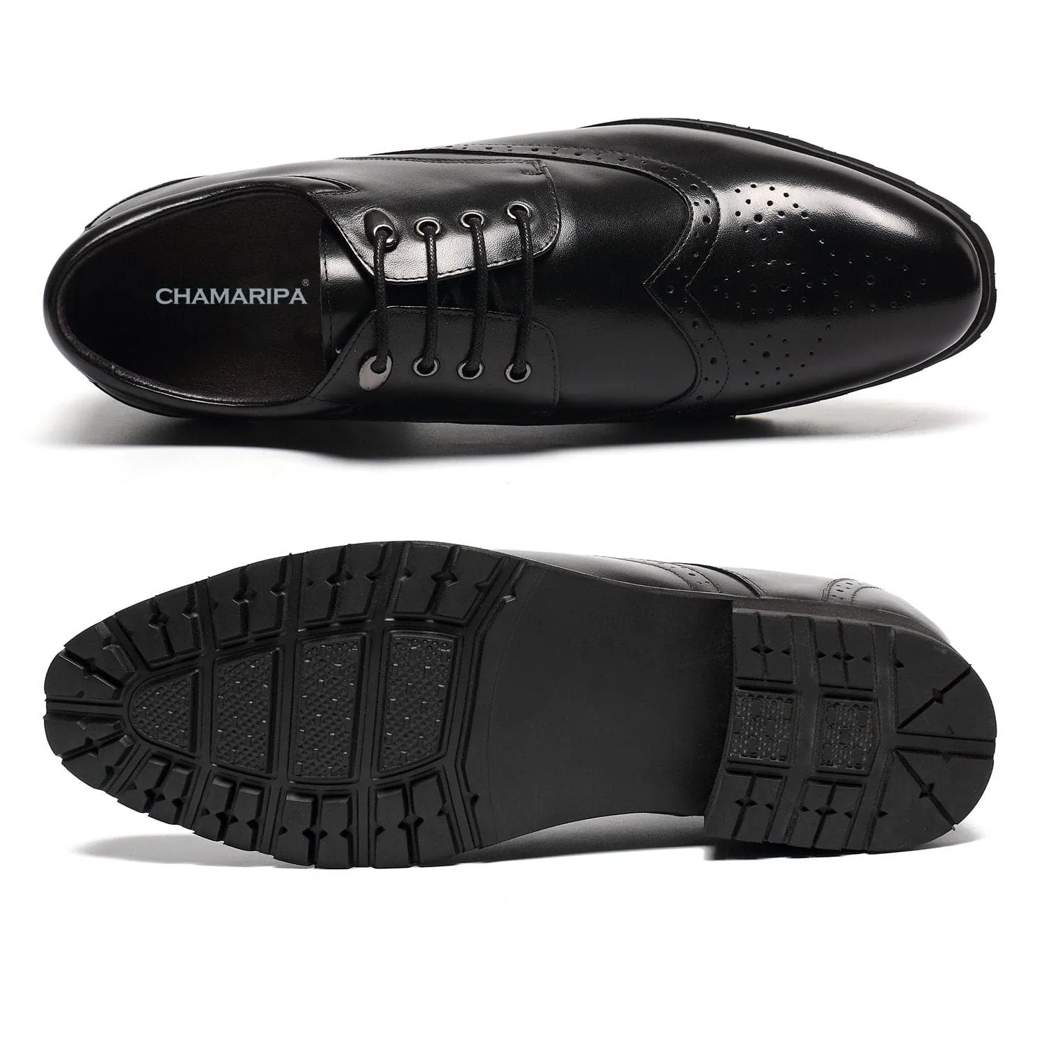 10 CM / 3.94 Inches Taller - CMR CHAMARIPA Height Increasing Dress Shoes That Make Men Taller 10CM