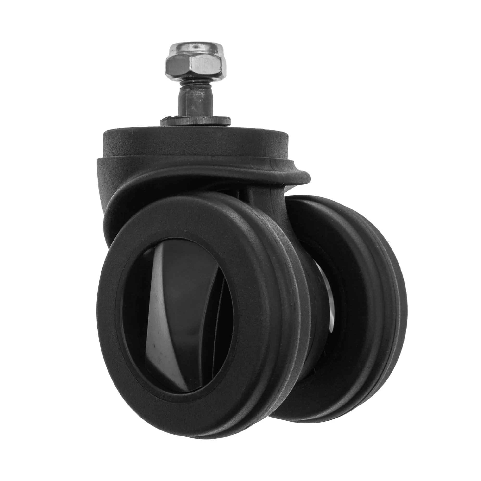 52mm Black, Wheel with Assembly, Plastic, #L-3830