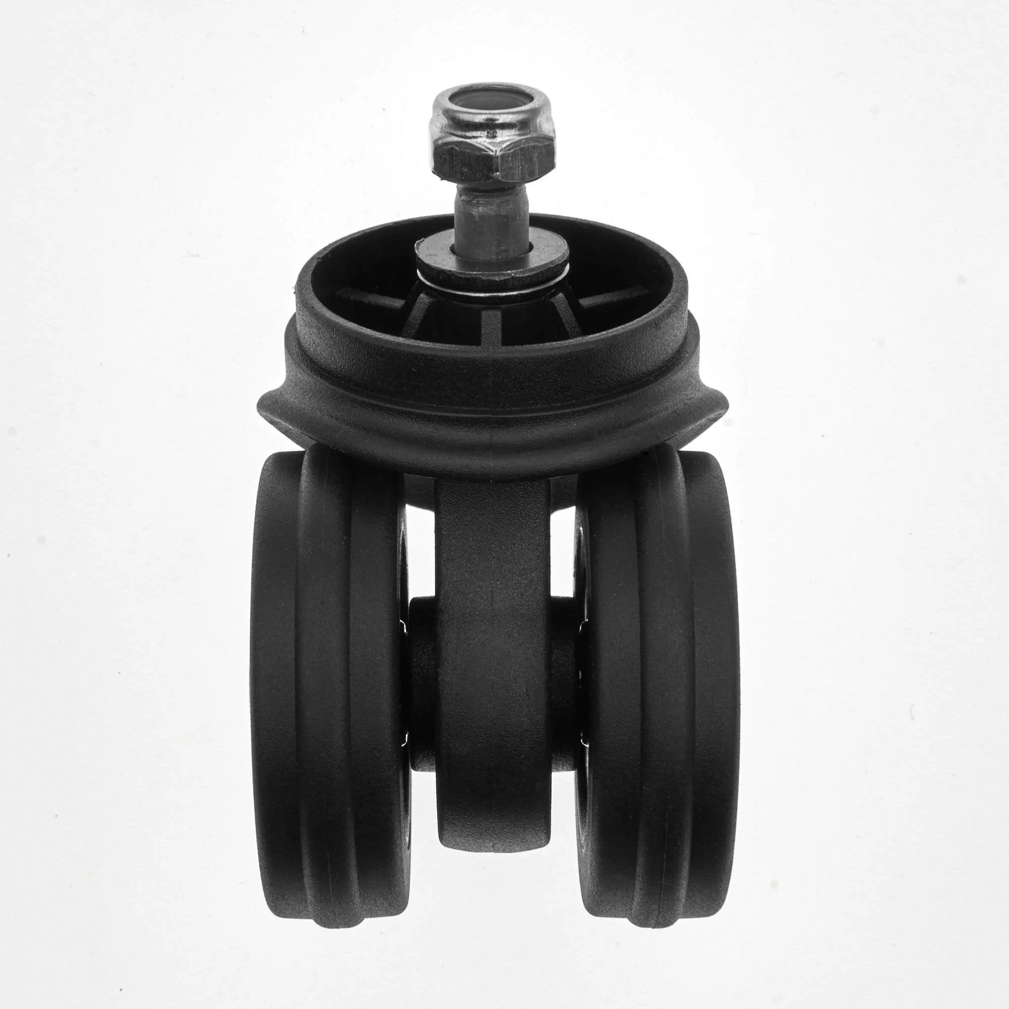 52mm Black, Wheel with Assembly, Plastic, #L-3830