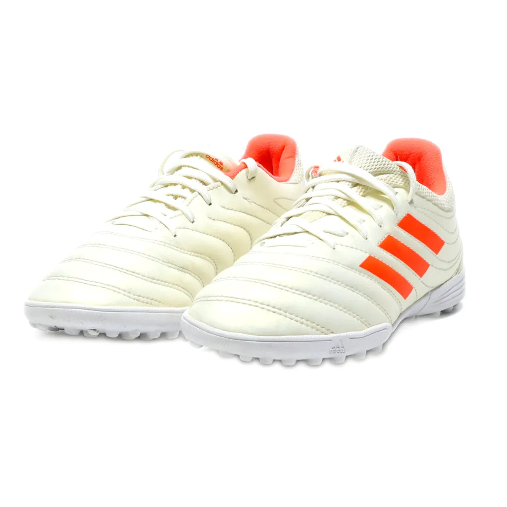 Adidas Copa 19.3 Tf Sport Shoes Leather Beige Colour For Kids