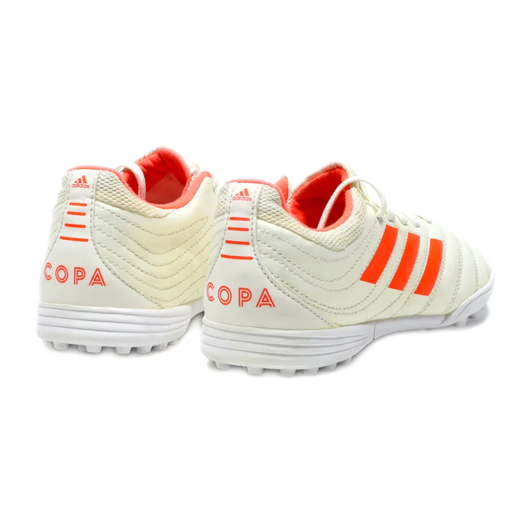 Adidas Copa 19.3 Tf Sport Shoes Leather Beige Colour For Kids