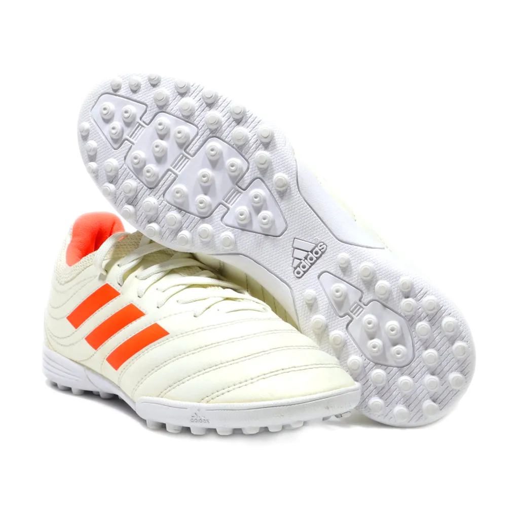 Adidas Copa 19.3 Tf Sport Shoes Leather Beige Colour For Kids