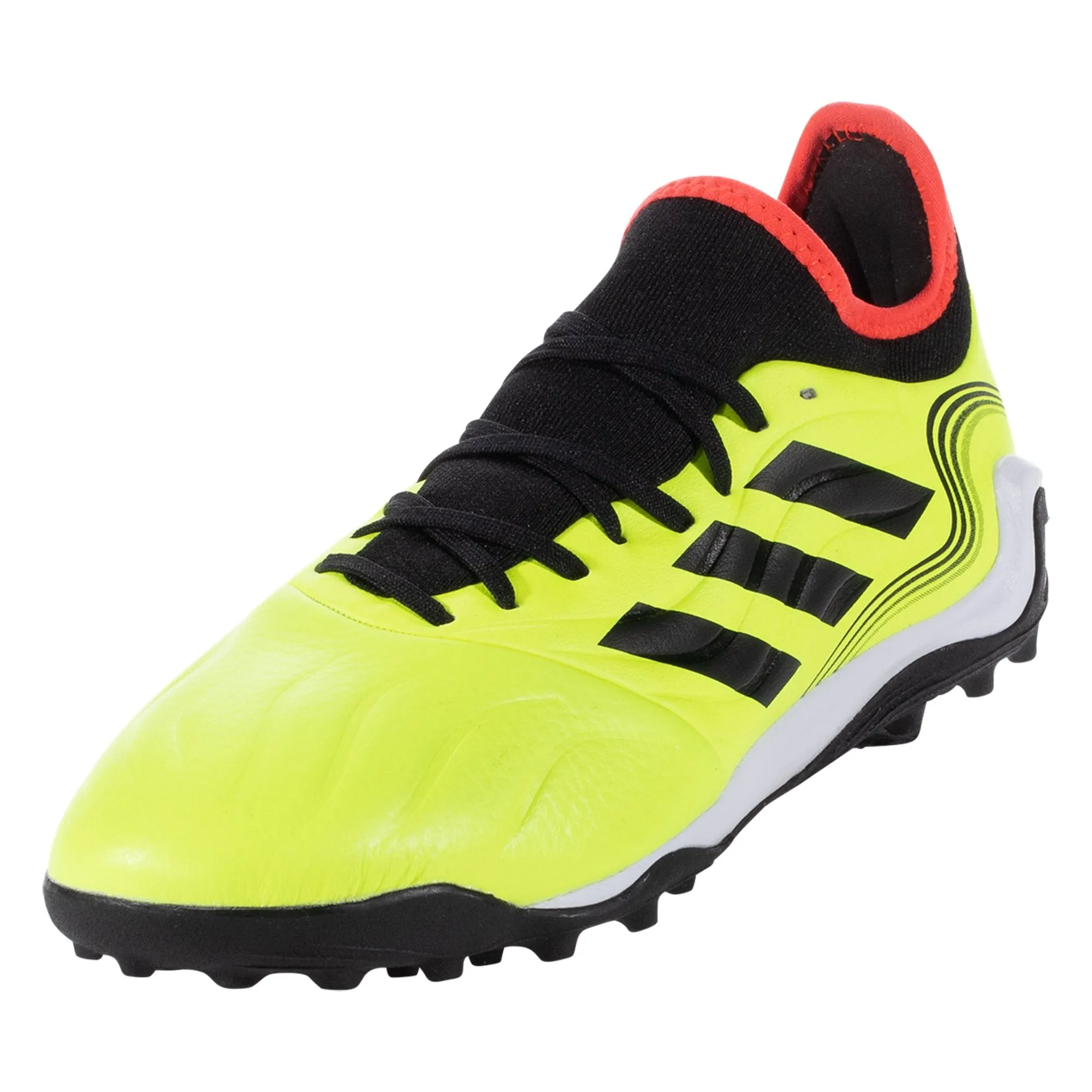 adidas Copa Sense .3 TF Artificial Turf Soccer Shoes - Team Solar Yellow/Core Black/Solar Red