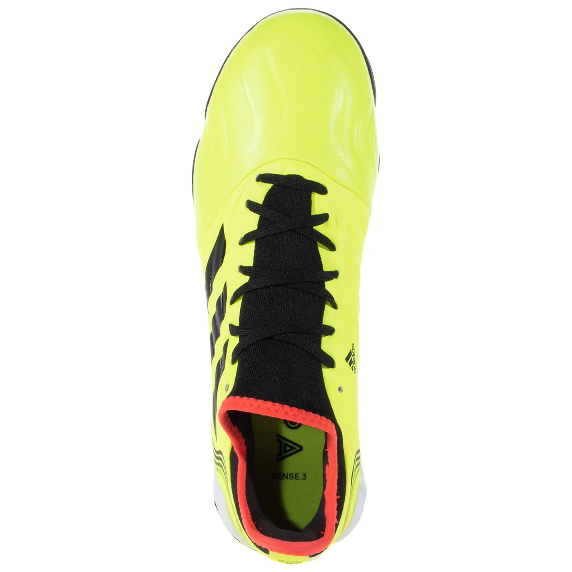 adidas Copa Sense .3 TF Artificial Turf Soccer Shoes - Team Solar Yellow/Core Black/Solar Red