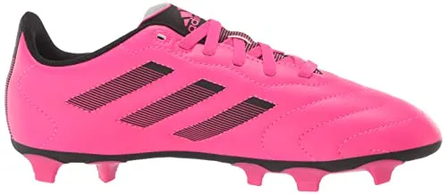 adidas Goletto VIII Firm Ground Soccer Shoe, Team Shock Pink/Black/Black, 13 US Unisex Little Kid