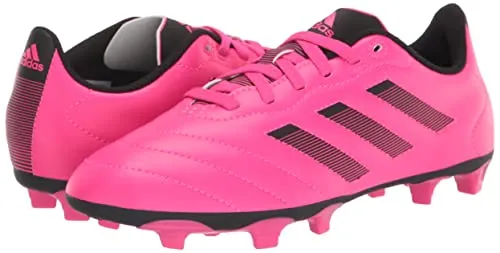 adidas Goletto VIII Firm Ground Soccer Shoe, Team Shock Pink/Black/Black, 13 US Unisex Little Kid