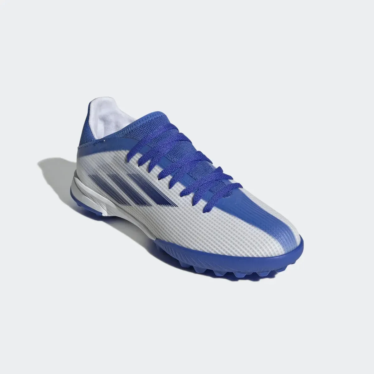 adidas JR X Speedflow .3 Turf - White-Blue