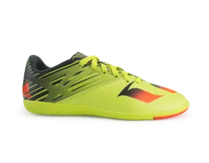 adidas Kids Messi 15.3 Indoor Soccer Shoes Semi Solar Slime/Solar Red/Black