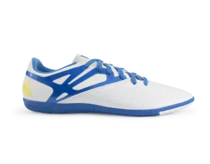 adidas Men's Messi 15.3 Indoor Soccer Shoes White/Prime Blue/Black