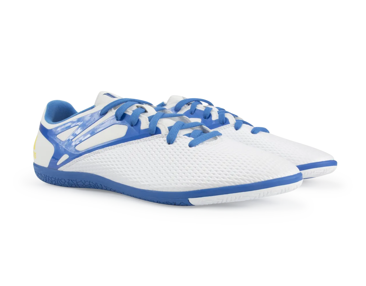adidas Men's Messi 15.3 Indoor Soccer Shoes White/Prime Blue/Black