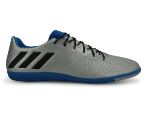 adidas Men's Messi 16.3 Indoor Soccer Shoes Silver Metallic/Core Black/Sho Blue