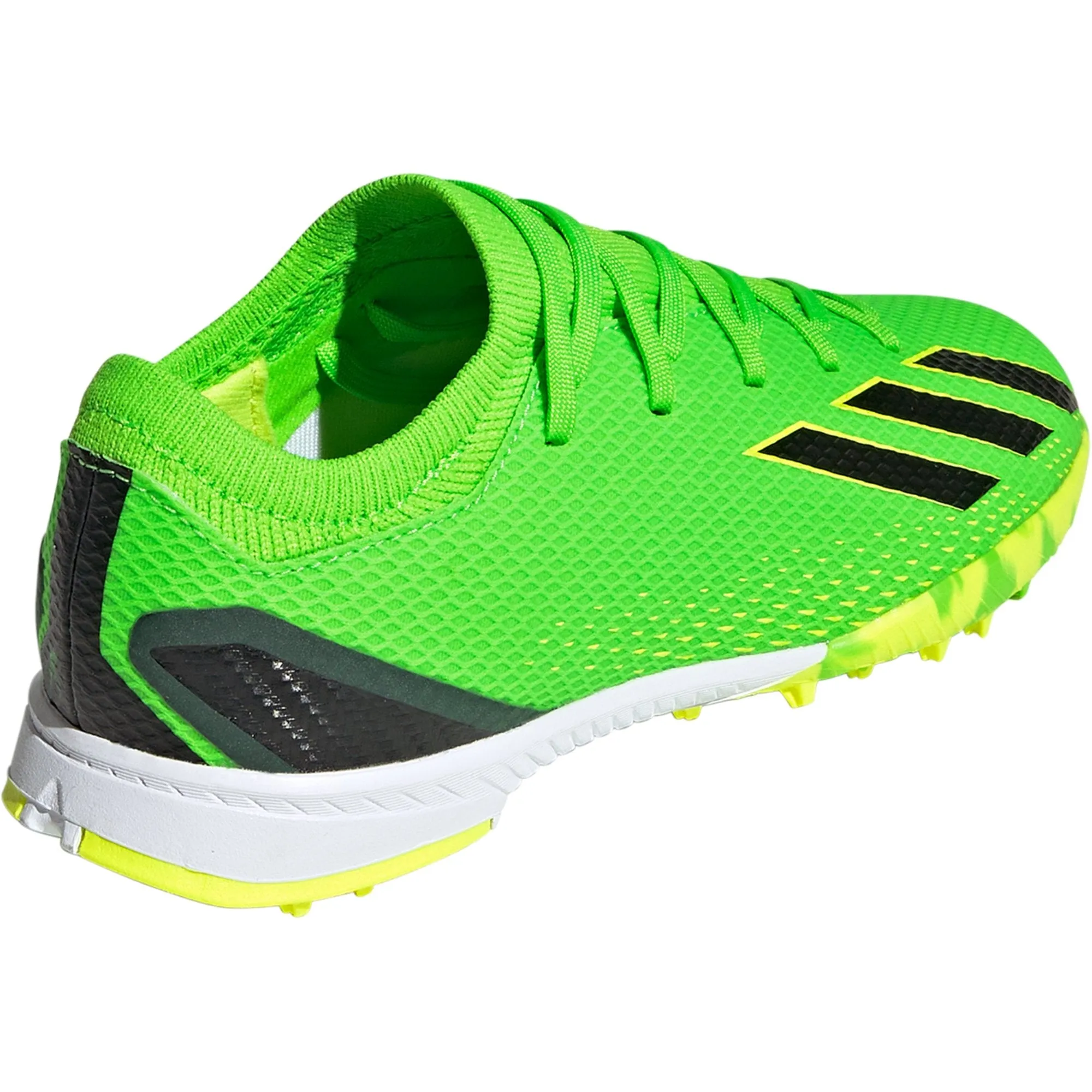 adidas X Speedportal.3 TF Junior Artificial Turf Soccer Shoe - Solar Green/Core Black/Solar Yellow