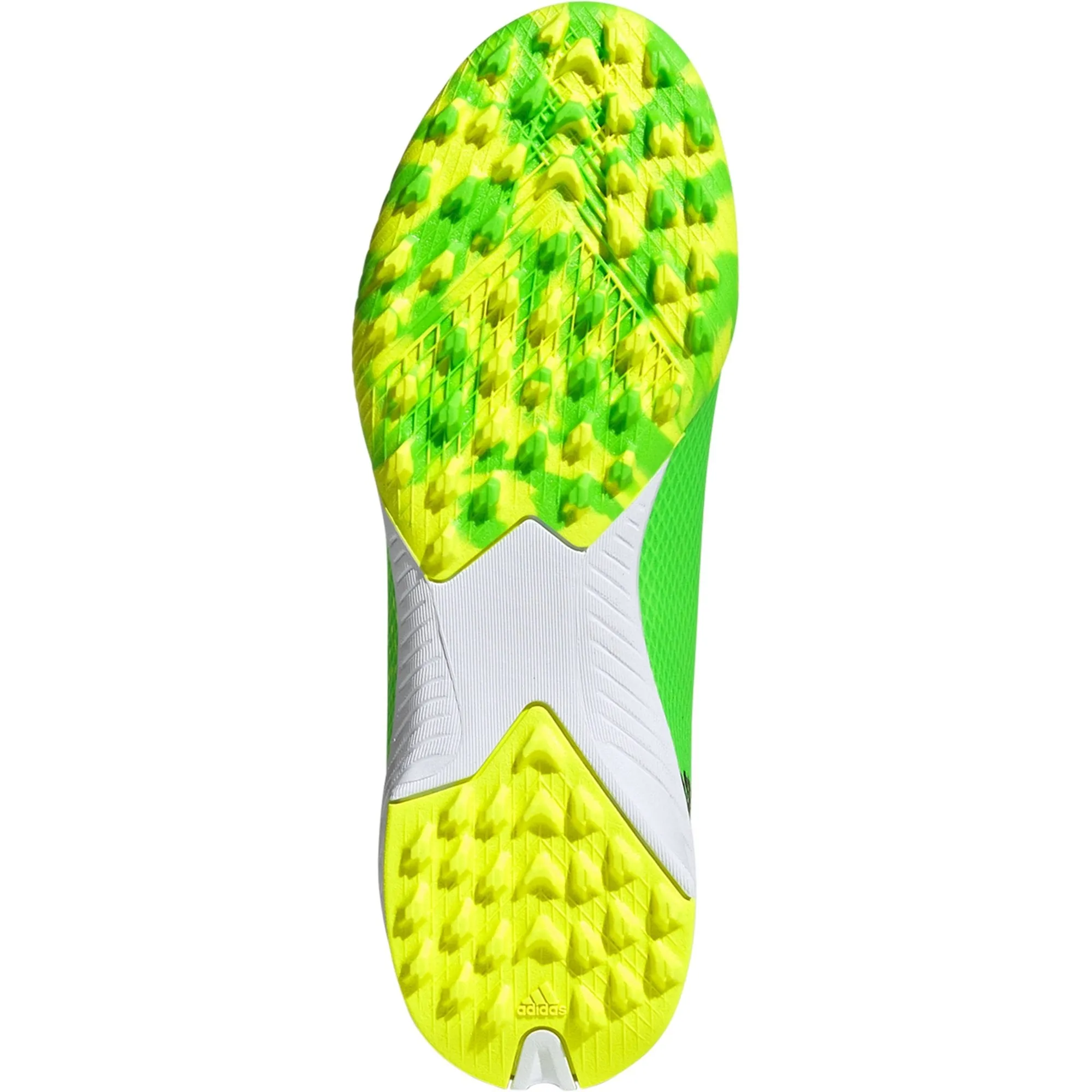 adidas X Speedportal.3 TF Junior Artificial Turf Soccer Shoe - Solar Green/Core Black/Solar Yellow
