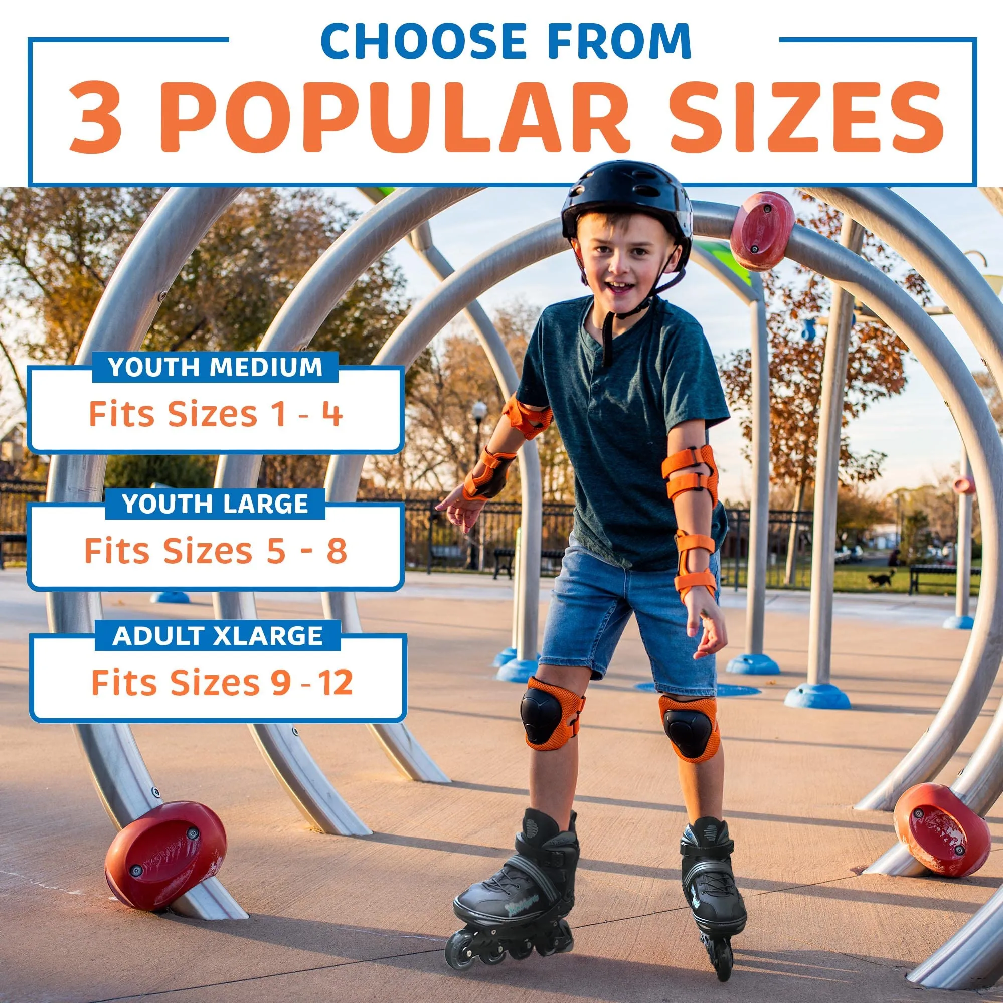 Adjustable Quad Skates | Inline Skates Combo for Kids, Youth