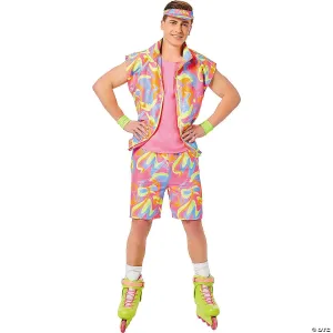 Adults Barbie® Movie Pink & Yellow Skating Ken® Costume -  42-44