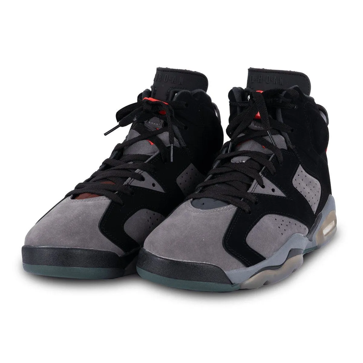 Air Jordan 6 Retro Psg Paris Saintgermain High-Top Sneakers Leather Black Colour For Men