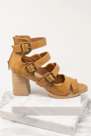 All Around Town Brown Heeled Sandals
