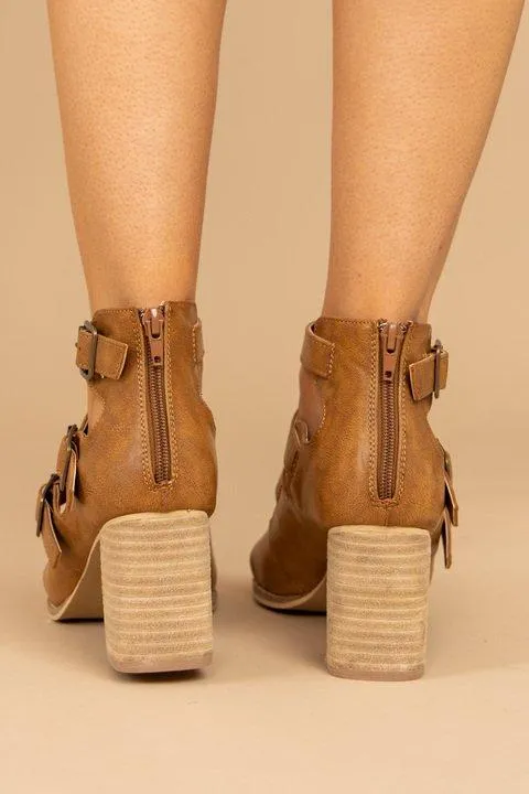 All Around Town Brown Heeled Sandals