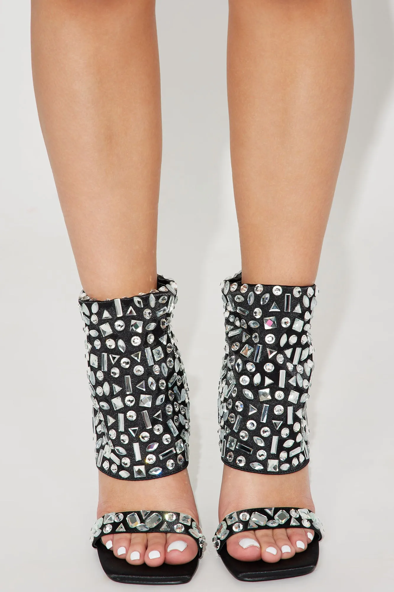 All The Riches Heeled Sandals - Black