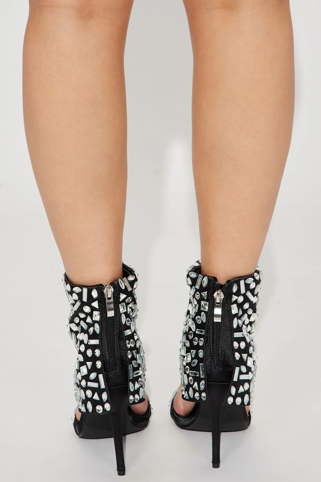 All The Riches Heeled Sandals - Black
