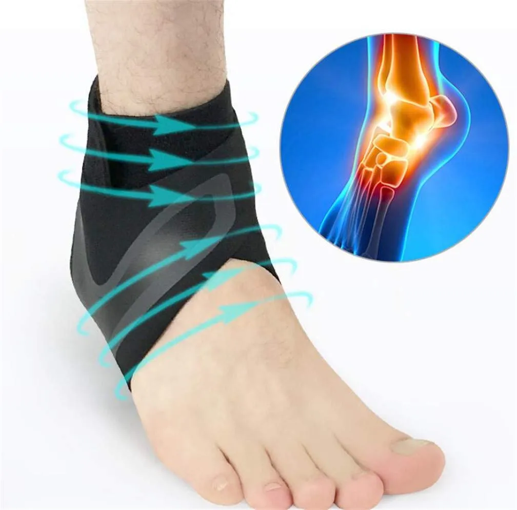 Ankle Support Brace, Adjustable Ankle Strain Protector Strap, Against Sprains Arthritis Compression Wrap Stabilizer, Pain Relief Foot Sleeve for Basketball Sport Injuries Recovery, 1 Pairs (M) M