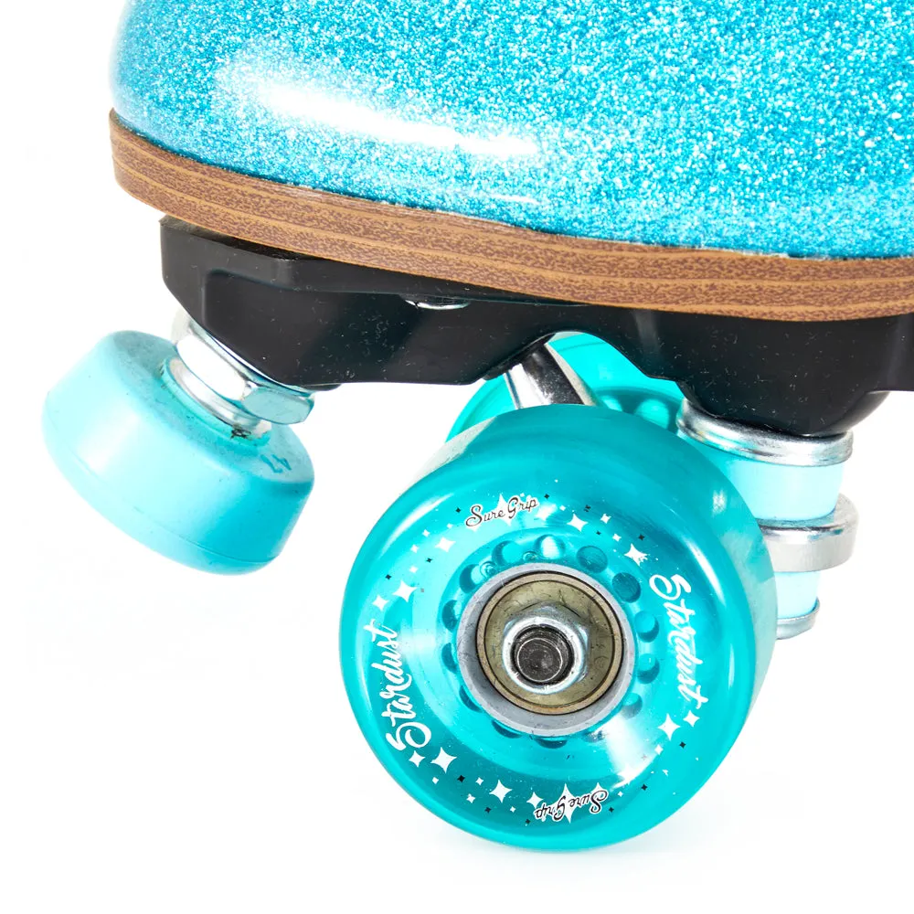 Aqua Blue Disco Roller Skates