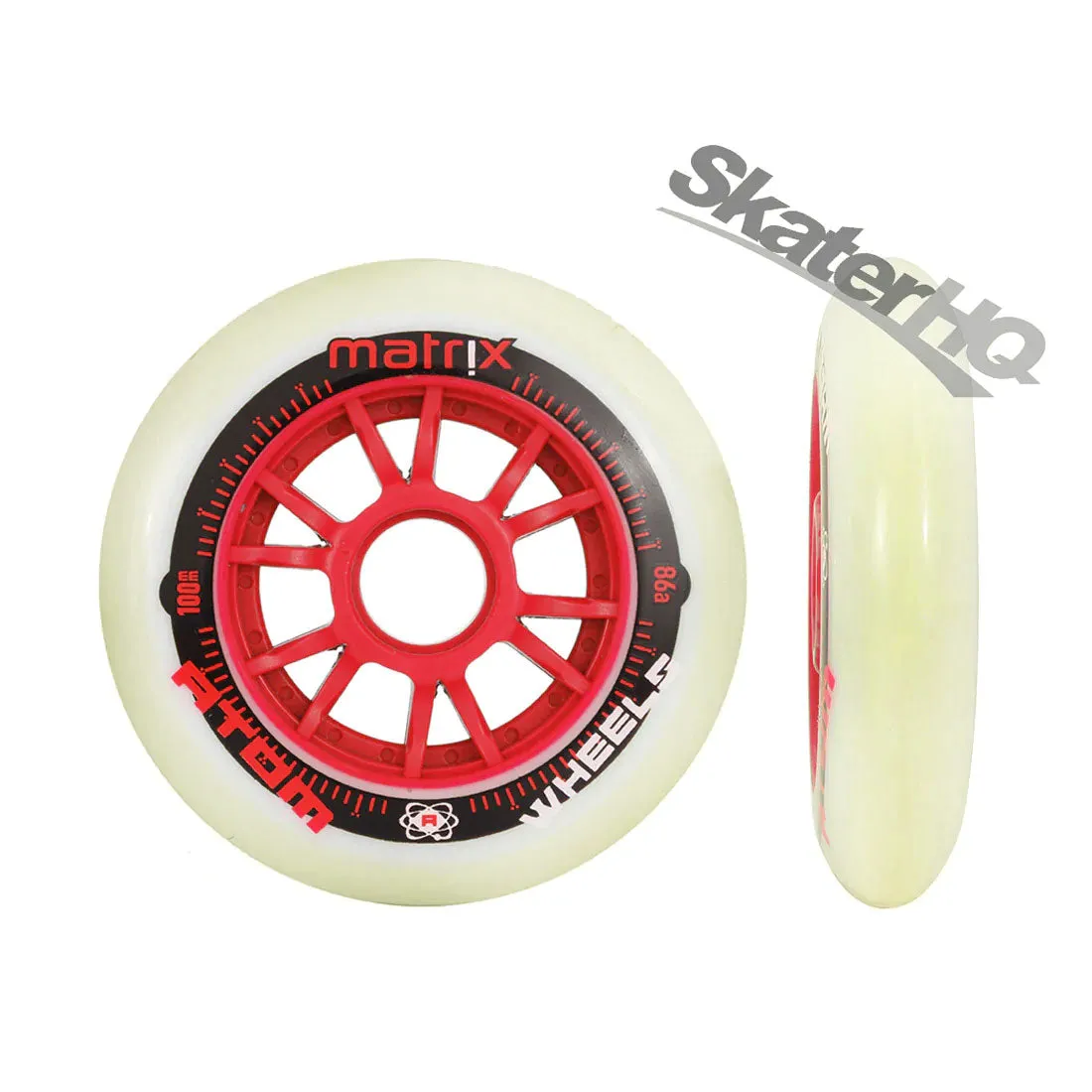 Atom Matrix 100mm 86a 6pk - White/Red (Slightly USED)