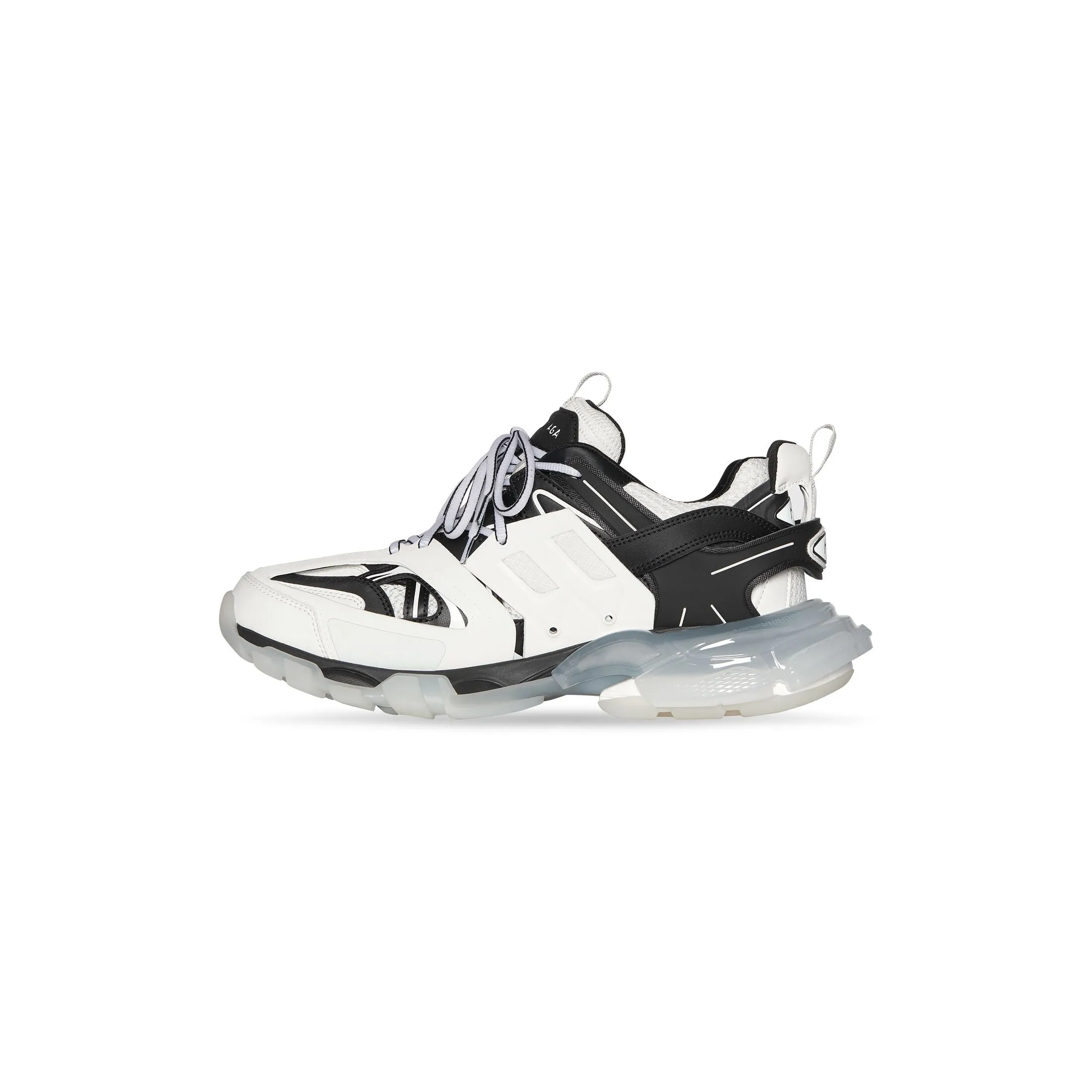 BALENCIAGA TRACK SNEAKER CLEAR SOLE IN WHITE