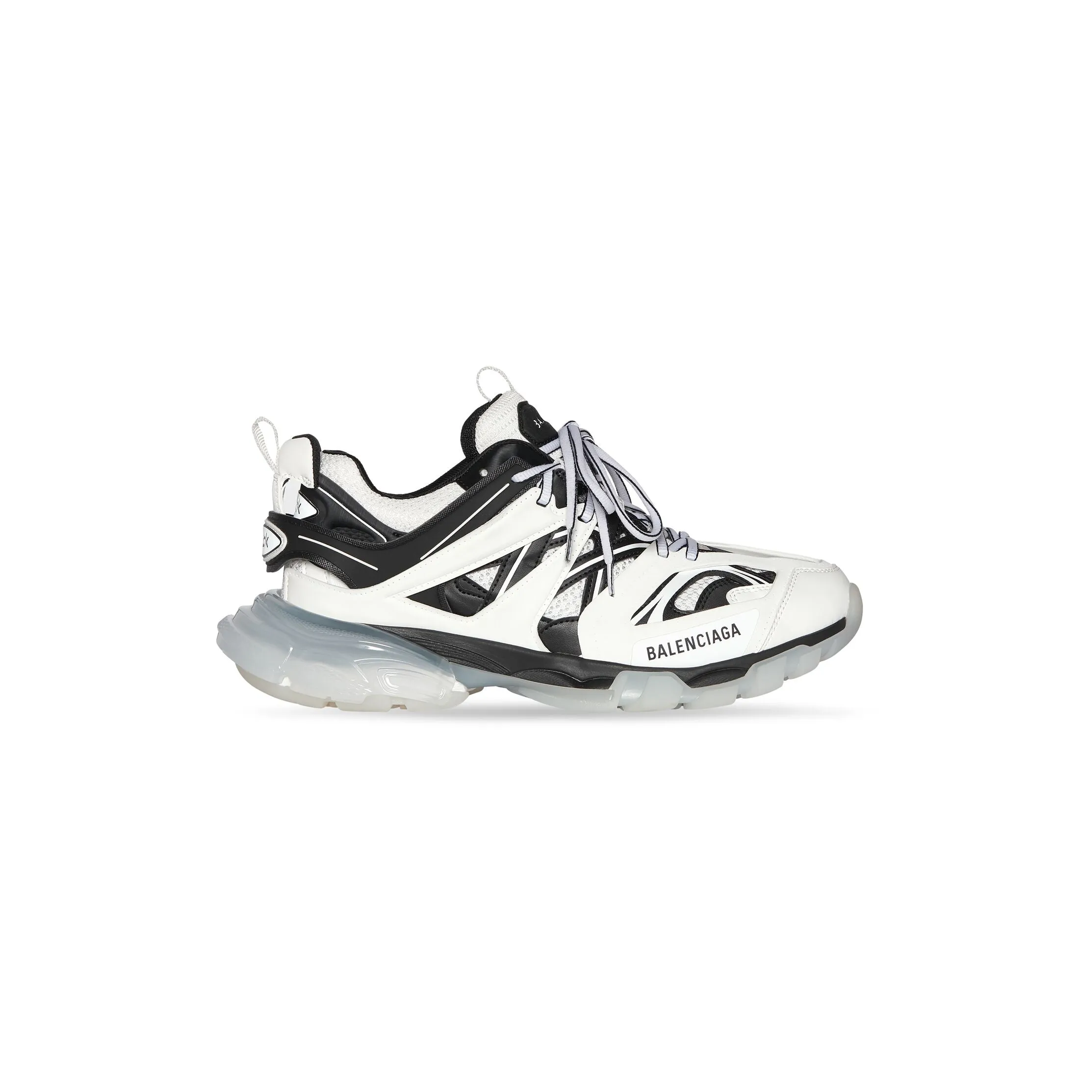 BALENCIAGA TRACK SNEAKER CLEAR SOLE IN WHITE
