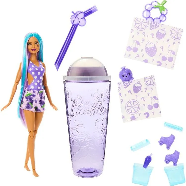 Barbie® Pop Reveal™ Fruit Series Doll, Grape Fizz Theme