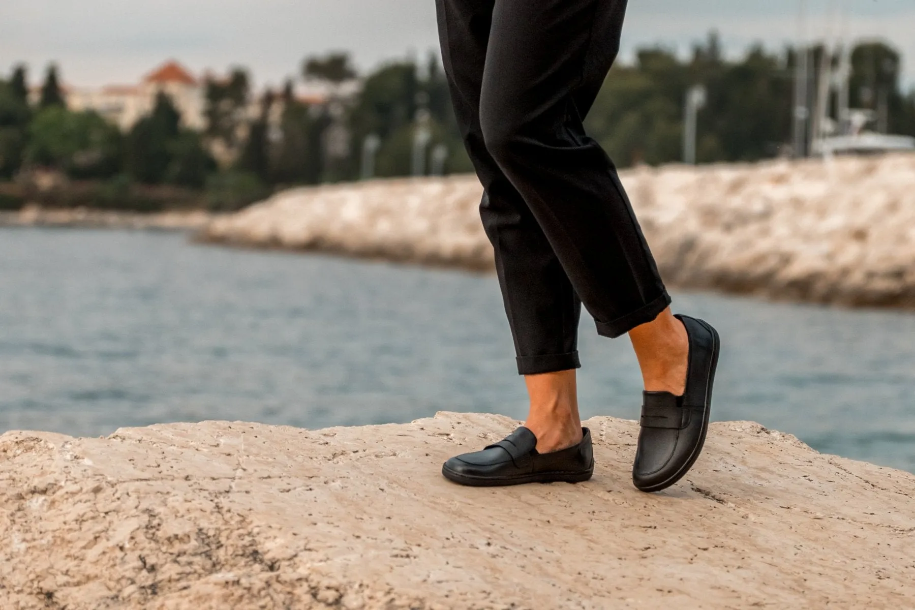 Barefoot Moccasins Be Lenka Buena - All Black CLEARANCE
