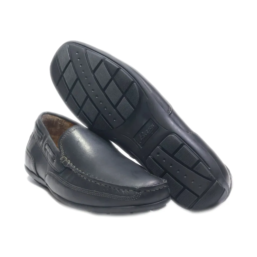 Bass Moccasins Leather Black Colour For Men