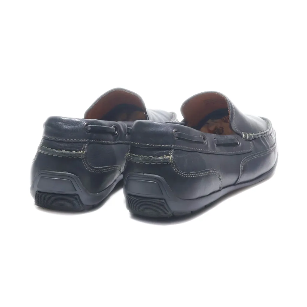 Bass Moccasins Leather Black Colour For Men
