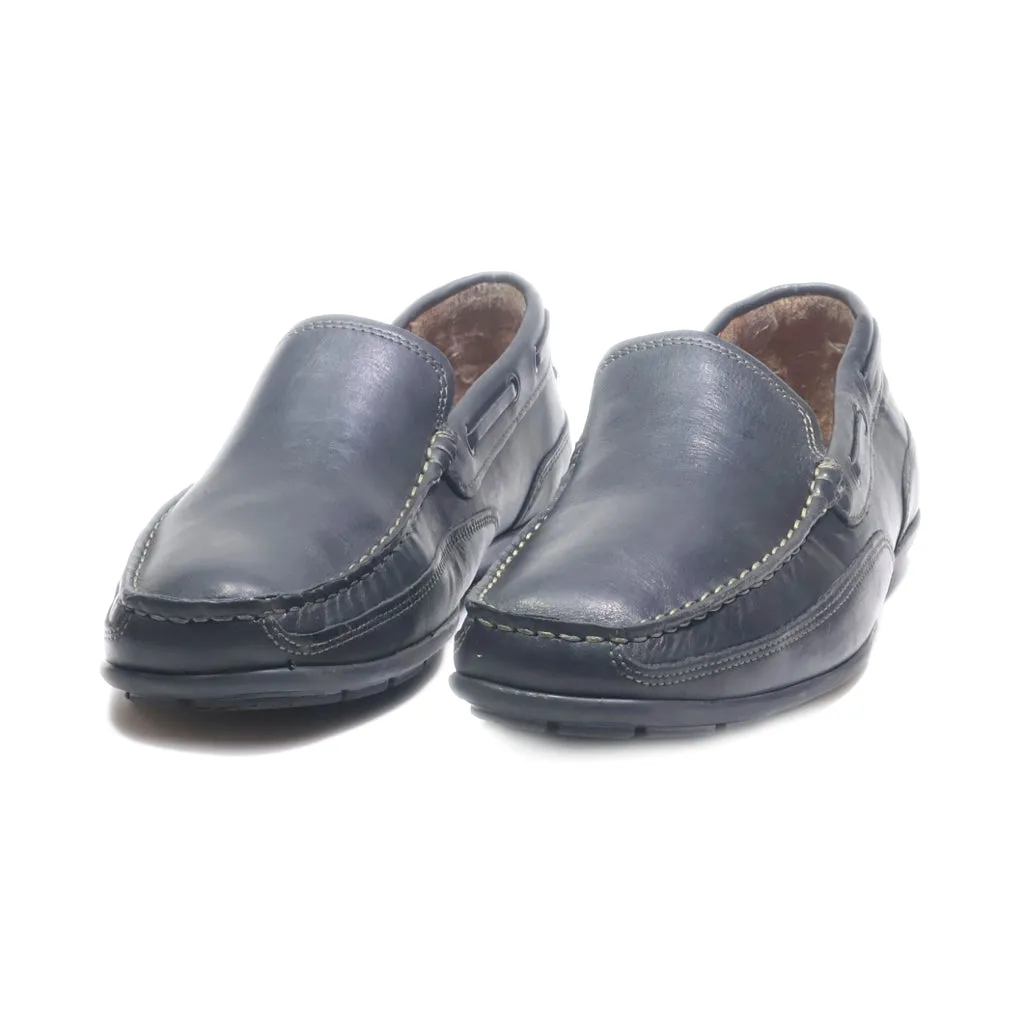 Bass Moccasins Leather Black Colour For Men