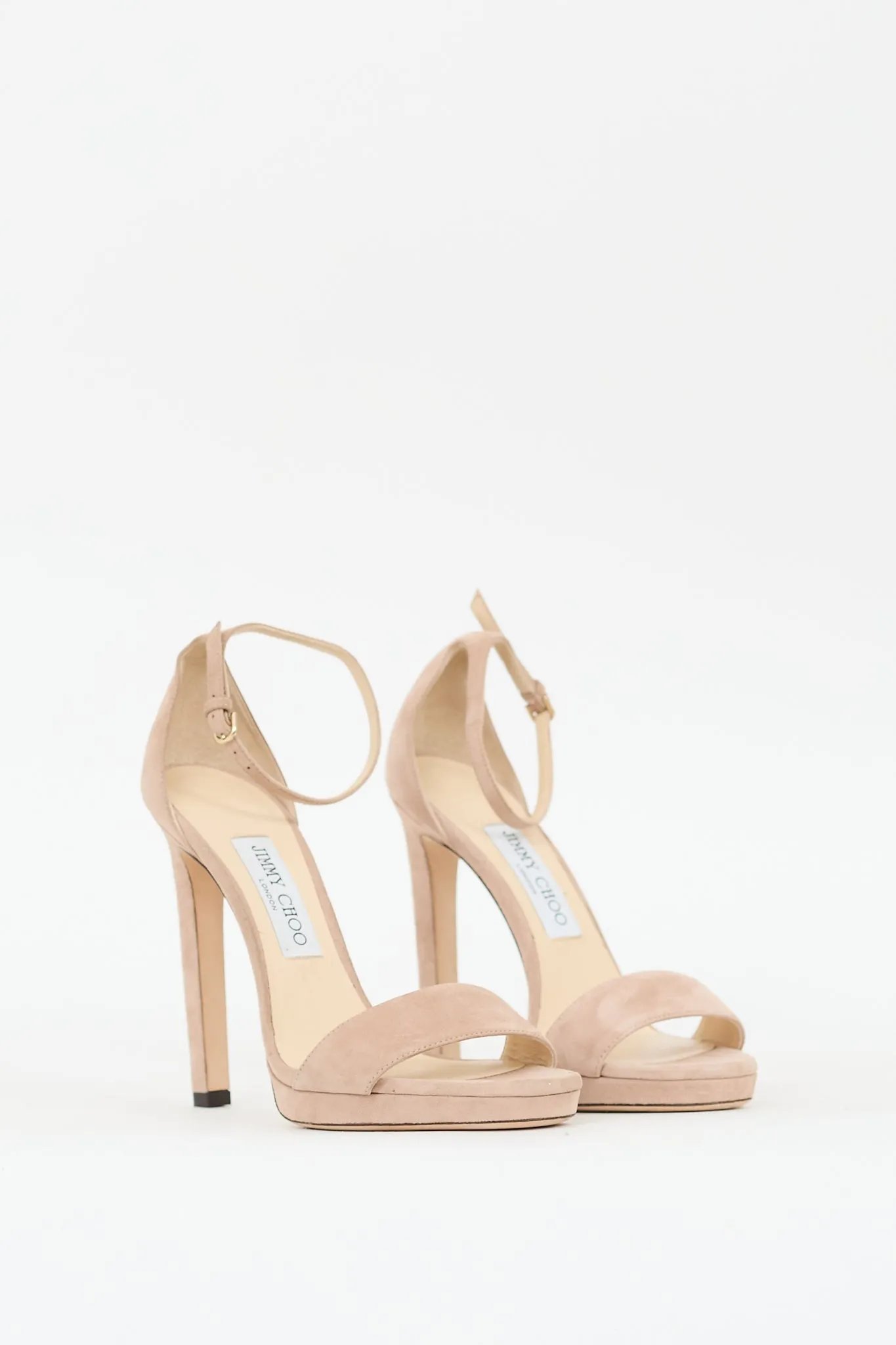 Beige Suede Misty Heeled Sandal