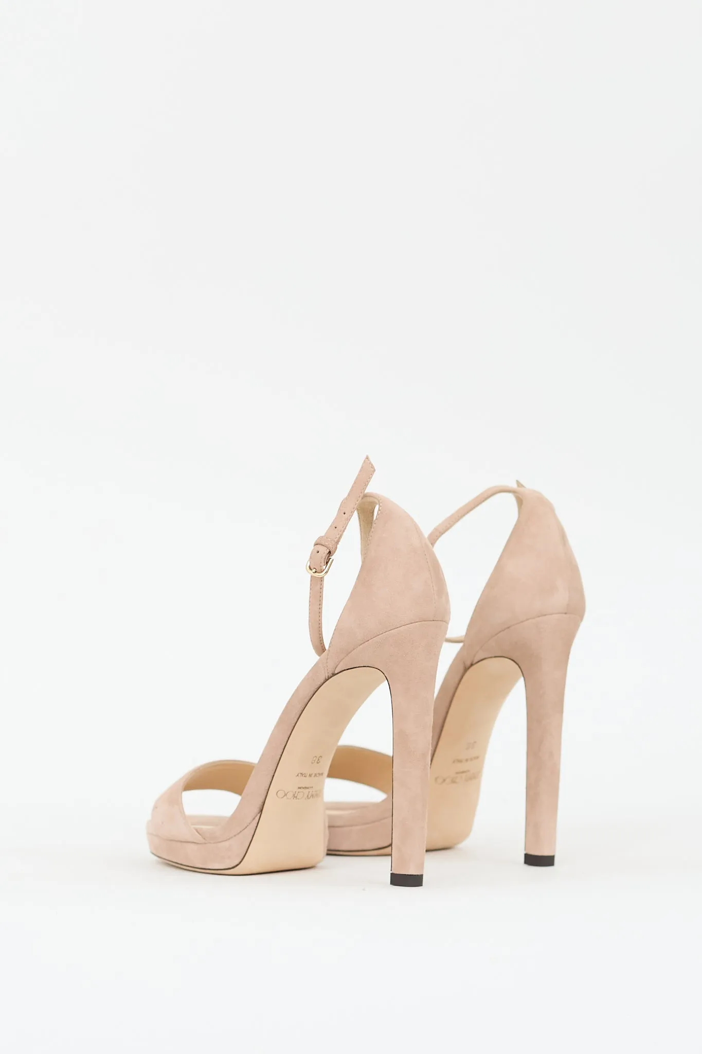 Beige Suede Misty Heeled Sandal