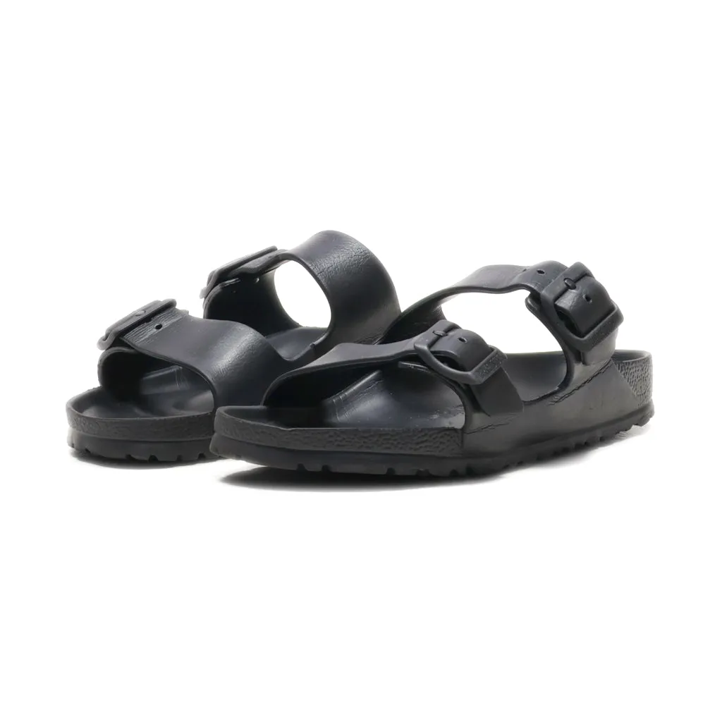 Birkenstock Flat Sandals Rubber Black Colour For Kids