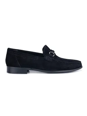 Black Suede Leather Moccasins