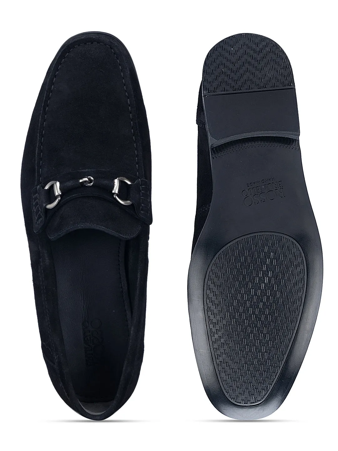 Black Suede Leather Moccasins