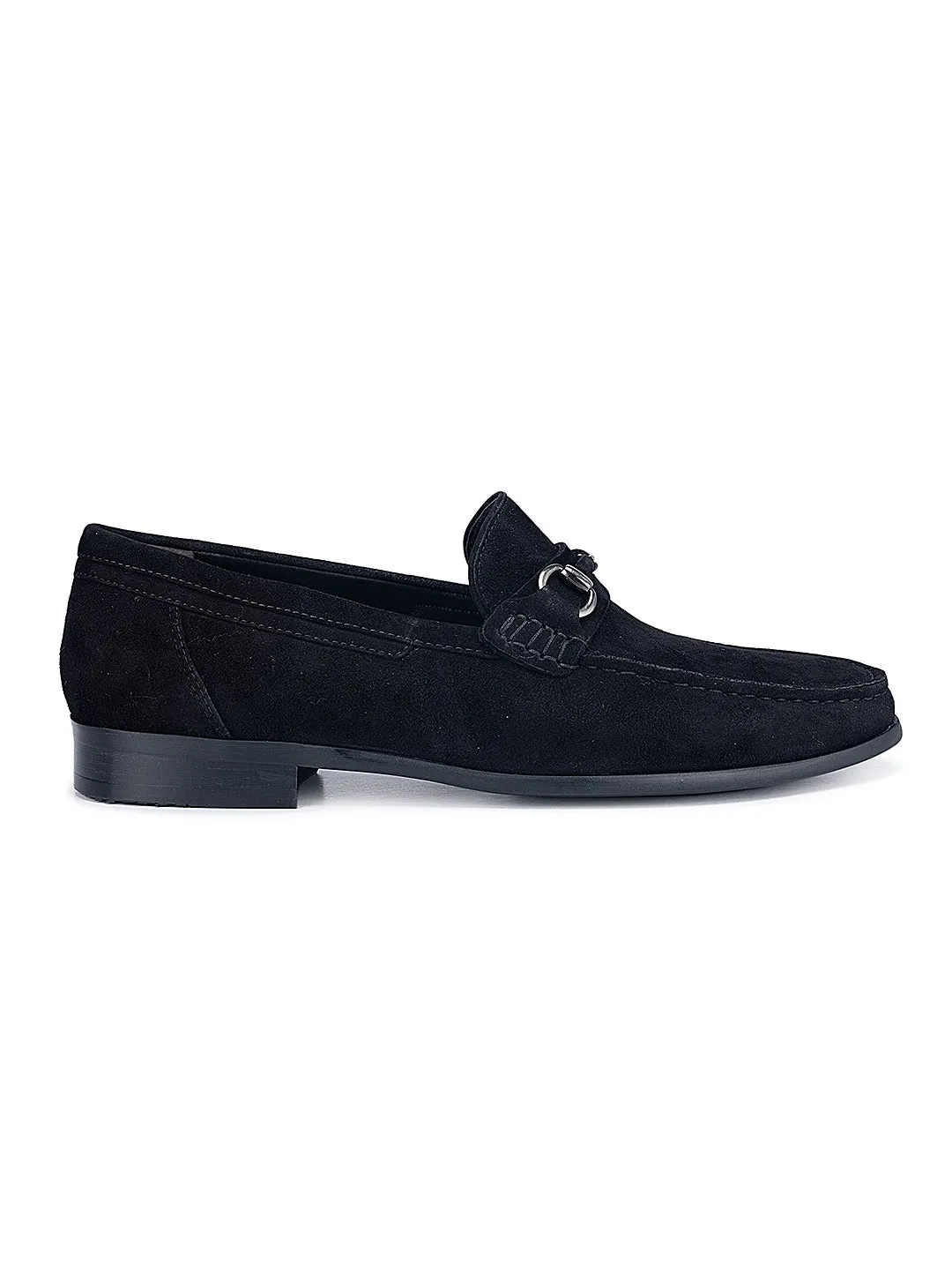 Black Suede Leather Moccasins