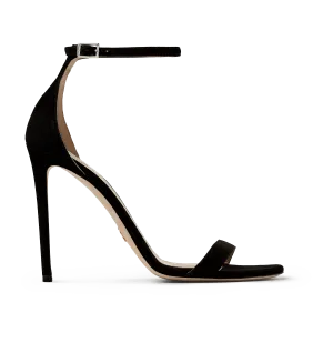 Black Suede Strap Sandals