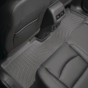Black/Rear FloorLiner/Toyota/Sienna/2011  /Covers 2nd and 3rd row foot areas, with 2nd row console requires trim marked