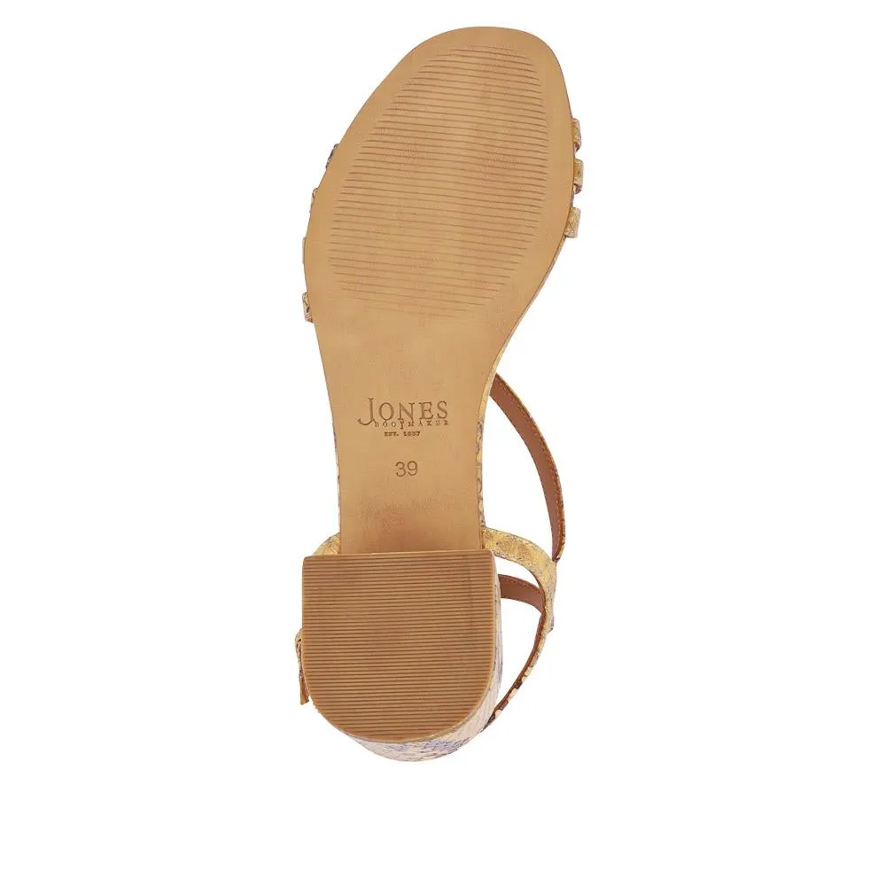 Block Heeled Leather Sandals - GINETTE2 / 325 061