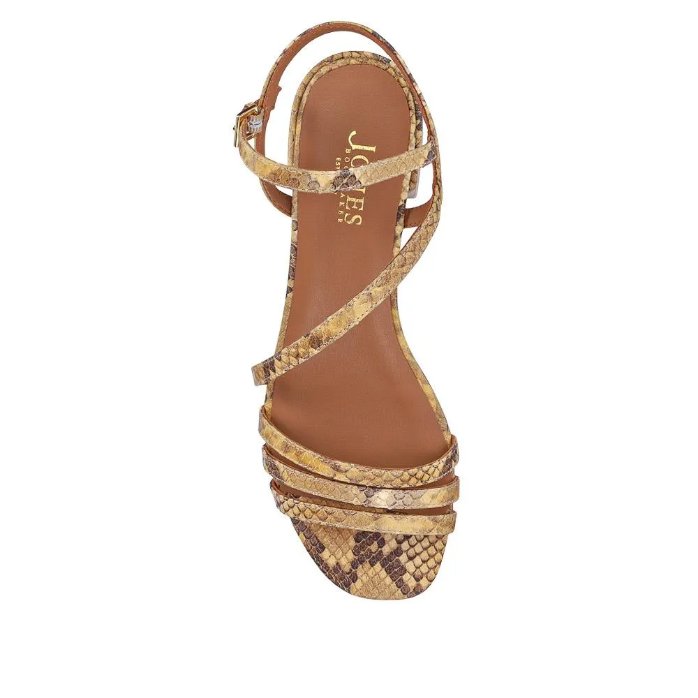 Block Heeled Leather Sandals - GINETTE2 / 325 061