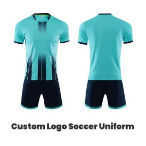 Blue Personalized Logo Football Jerseys for Youth