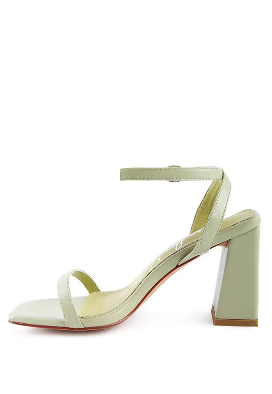 Blue Zone Planet |  Block Heel Ankle Strap Sandals