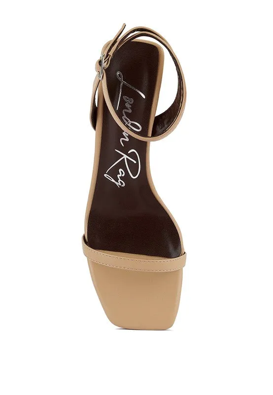 Blue Zone Planet |  Block Heel Ankle Strap Sandals